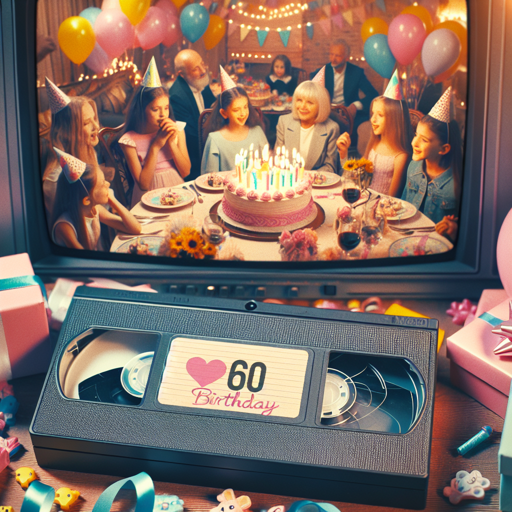 Оцифровка видеокассеты со дня рождения Насти на 10 лет