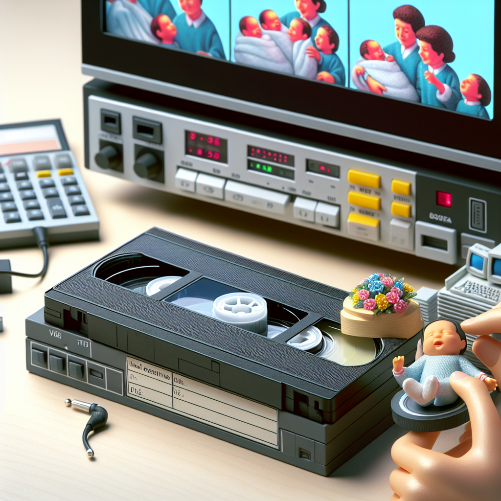 Оцифровка видеокассеты VHS с записью выписки из роддома
