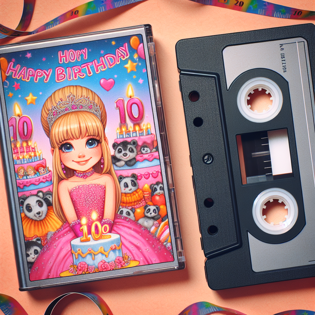 Оцифровка видеокассеты со дня рождения Насти на 10 лет
