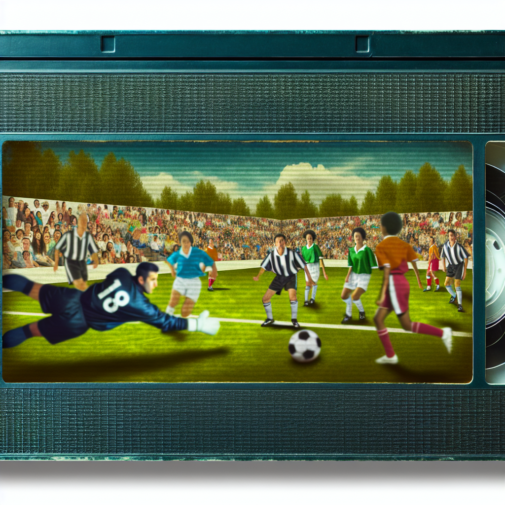 Оцифровка видеокассеты VHS с захватывающим выступлением на соревнованиях по футболу